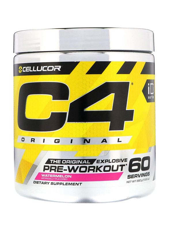 Cellucor C4 Original Pre-Workout Explosive Energy Dietary Supplement, 60-Servingm, 390gm, Watermelon