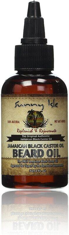 

Sunny Isle Jamaican Black Castor Beard Oil, 2oz, Brown