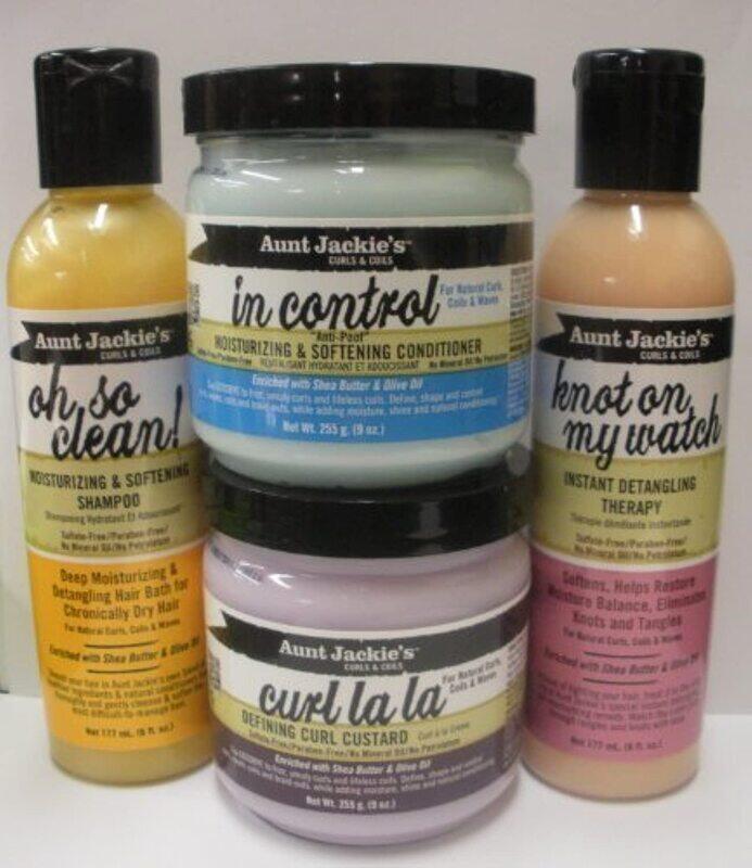 

Aunt Jackie's Hair Care Set for Curly Hair, 4 Pieces