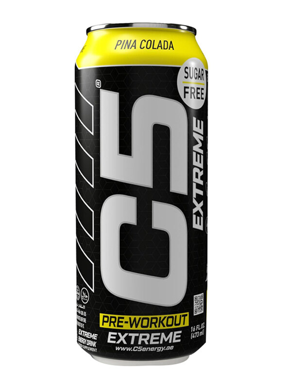 

C5 Energy C5 Extreme Pre-Workout Energy Drink, 200MG, 473ml, Pina Colada