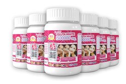 Supreme Gluta White Glutathione Skin Whitening Softgel Capsules, 1500000 mg, 6 Pieces