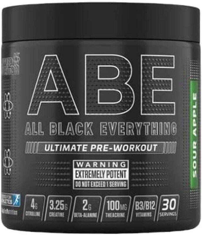

Puzzle Supps Applied Nutrition ABE All Black Everything Ultimate Pre-Workout, 315 gm, Sour Apple