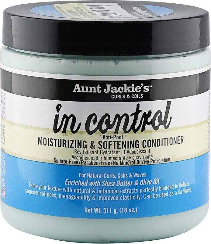 

Aunt Jackie's Curls and Coils In Control Anti-Moisturizing and Softening Hair Conditioner for All Hair Types, 18oz