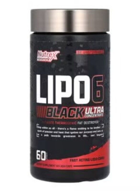 

Nutrex Research Ultra Concentration Lipo-6 Black Supplement, 60 Capsules, Unflavoured