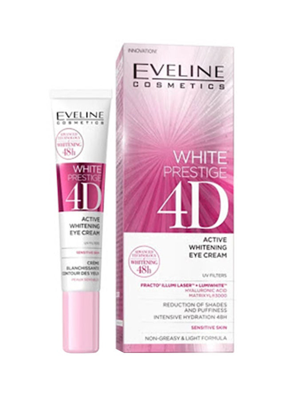 Eveline Cosmetics White Prestige 4D Active Whitening Eye Cream, 20ml