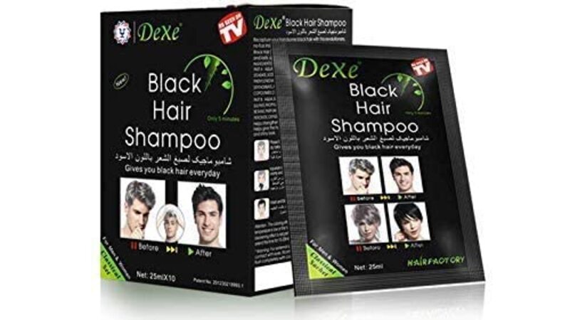 Dexe Shampoo Hair Colour, 10 x 25ml, Black