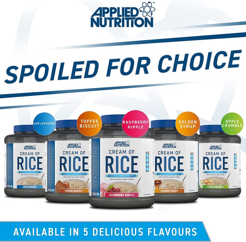 Applied Nutrition Cream of Rice Protein Powder, 2Kg, Raspberry Ripple