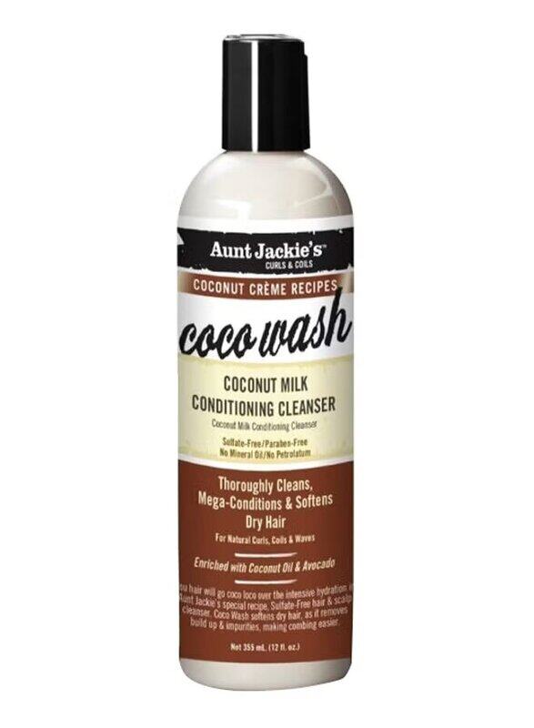 

Aunt Jackie's Coco Wash Coconut Milk Hair Conditioner Cleanser, 355ml