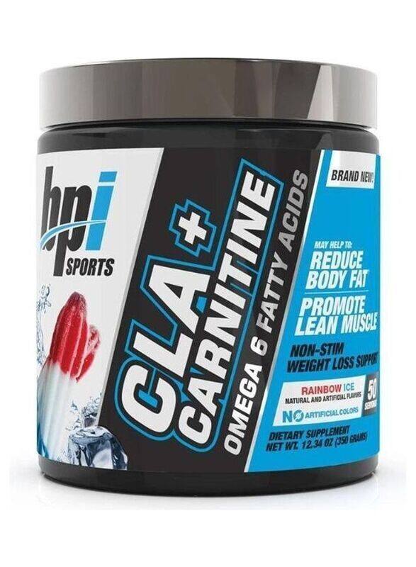 

BPI Sports CLA + Carnitine Omega 6 Fatty Acids Weight Loss Supplement, 350g, Rainbow Ice