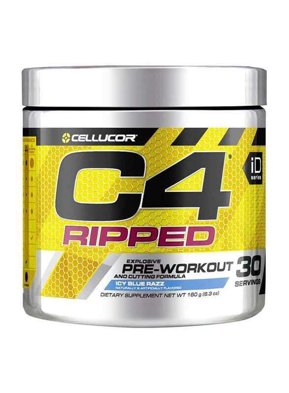 

Cellucor C4 Ripped Explosive Pre-Workout Energy Drink, 180gm, Icy Blue Razz