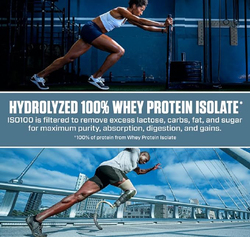 Dymatize Iso 100 Hydrolysed 100% Whey Protein Isolate Powder, 2.3Kg, Gourmet Chocolate