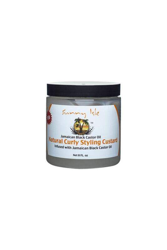 

Sunny Isle Natural Curly Styling Custard Hair Gel for Curly Hair, 8 Oz