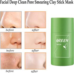 Xidiak Green Tea Purifying Clay Stick Mask, 2 Pieces