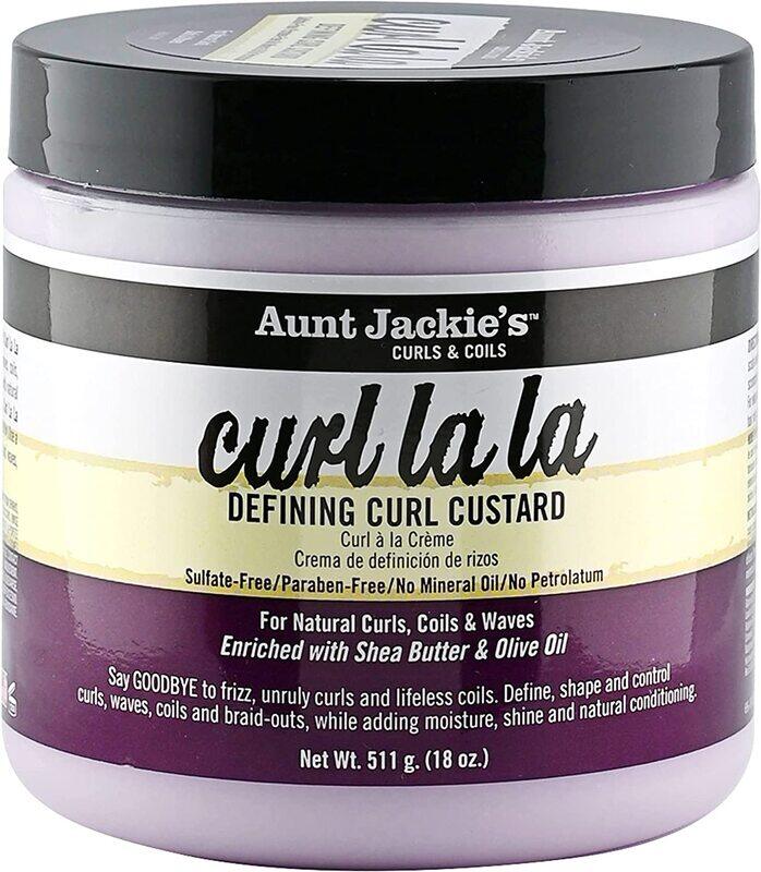 

Aunt Jackie's Curls and Coils Curl La La Defining Curl Custard for Curly Hair, 511 gm