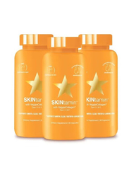 Hairtamin SKINtamin with Veggie Collagen Dietary Supplement, 30 Capsules, 3 Pack