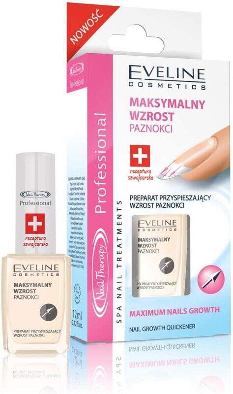 

Eveline Cosmetics Nail Therapy Maximum Nails Growth Quickner, Clear