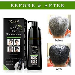 Yimeir Dexe Instant Shampoo Hair Colour, 400ml, Black