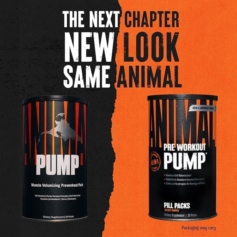 Universal Nutrition Pre Workout Animal Pump, 30 Pack, Unflavored