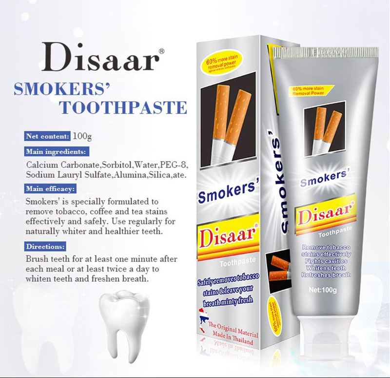 Disaar Beauty Go Smoke Stains Toothpaste, 100g