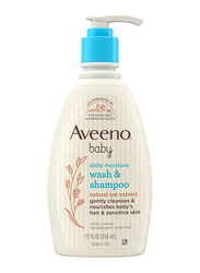 Aveeno Baby Daily Moisture Wash & Shampoo, 354ml