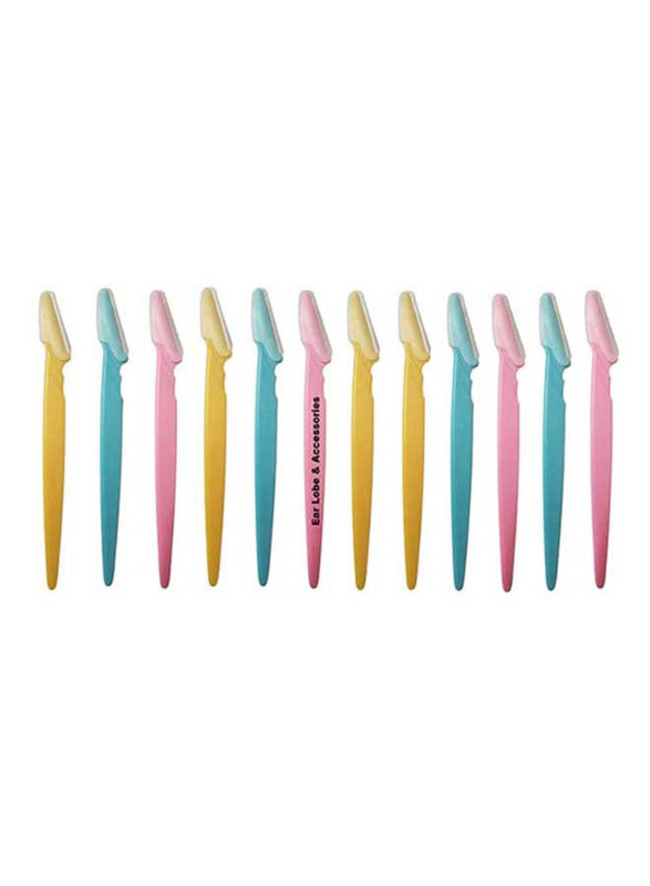 

Ear Lobe & Accessories 14.5cm Tinkle Eye Brow Razor, 12 Pieces, Multicolour