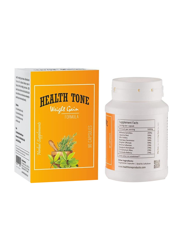 Health Tone Muscle Boost Herbal Capsules, 500mg, 90 Capsules