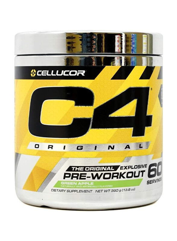 

Cellucore C4 Original Beta Alanine Sports Nutrition Bulk Pre Workout Powder, 60 Servings, Green Apple