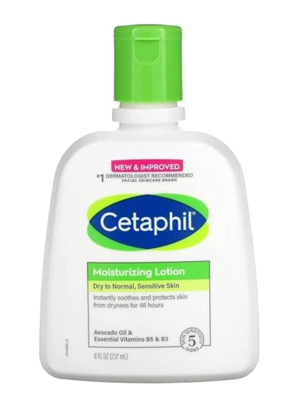 Cetaphil Avocado Oil & Essential Vitamins B5 & B3 Moisturizing Lotion for Sensitive Skin, 237ml