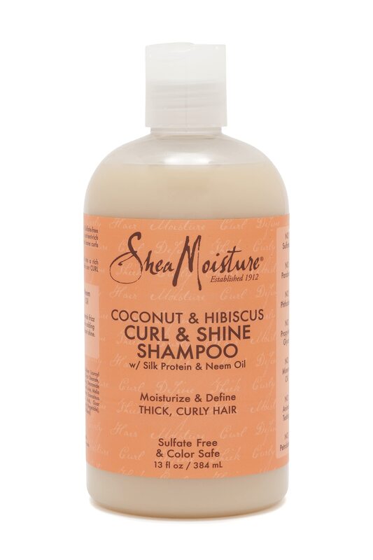 Shea Moisture Coconut with Hibiscus Curl & Shine Hair Shampoo, 384ml