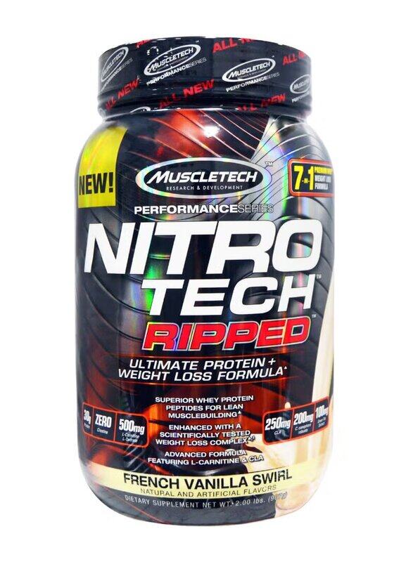 

Muscletech Nitro Tech Ripped Protein, 907g, French Vanilla Swirl