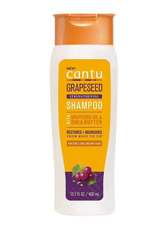 

Cantu Grapeseed Strengthening Hydrating Shampoo, 400ml