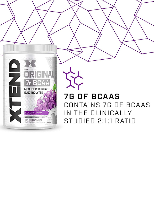 Scivation Xtend The Original 7g Bcaa Dietary Supplement, 30 Servings, Glasial Grape