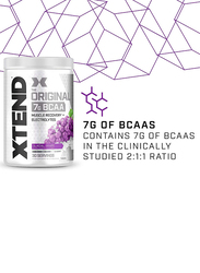 Scivation Xtend The Original 7g Bcaa Dietary Supplement, 30 Servings, Glasial Grape