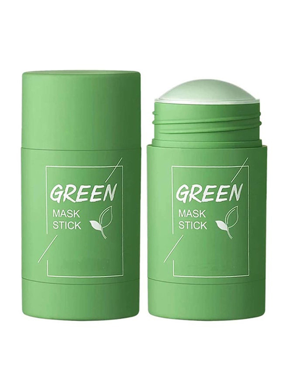 Mengsiqi Green Tea Purifying Clay Mask Stick, 2 x 40gm