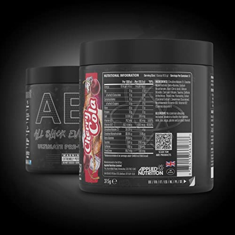 Applied Nutrition ABE Ultimate Pre-Workout Supplement, 30 Servings, Cherry Cola