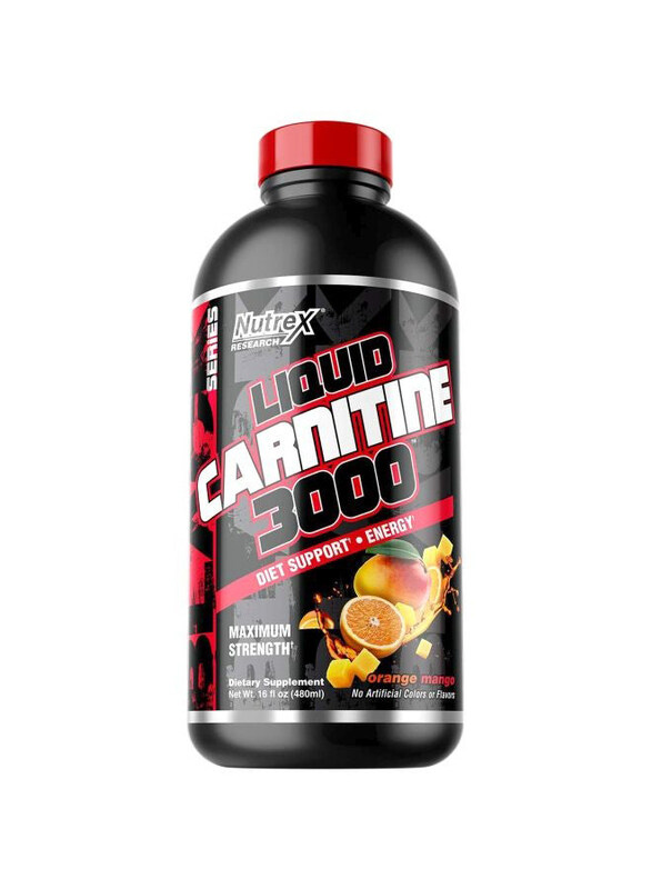 

Nutrex Research Liquid Carnitine 3000 Dietary Supplement, 480ml, Orange Mango