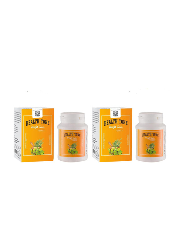 

Health Tone Herbal Weight Gain Capsules, 500mg, 2 x 90 Capsules