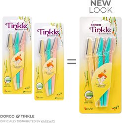 Dorco Tinkle Eyebrow Razor, 18 Pieces