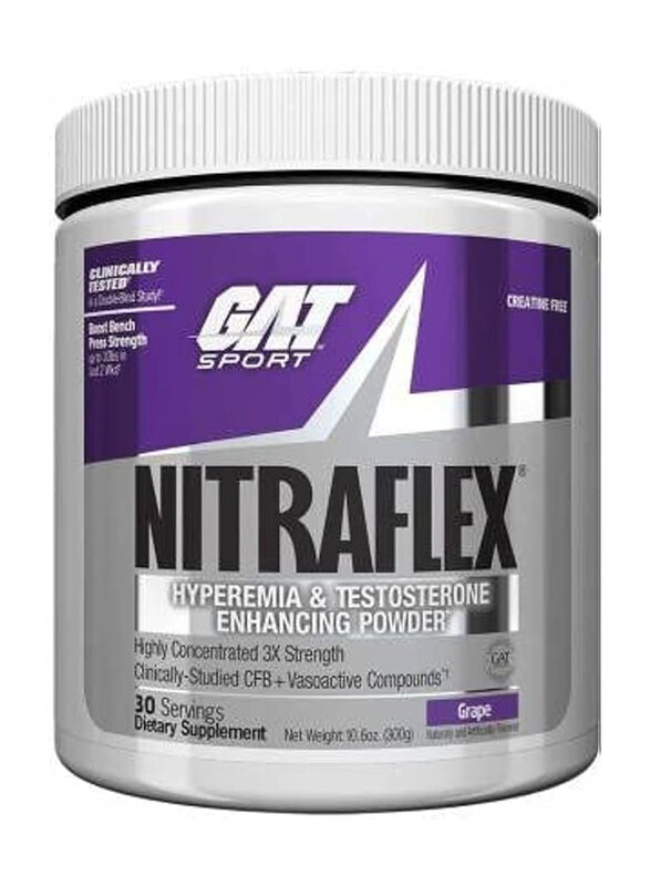 

Gat Sports Nitraflex Supplement, 300gm, Grape