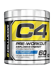 Cellucor C4 Pre-Workout Explosive Energy Supplement, 60 Serving, Icy Blue Razz