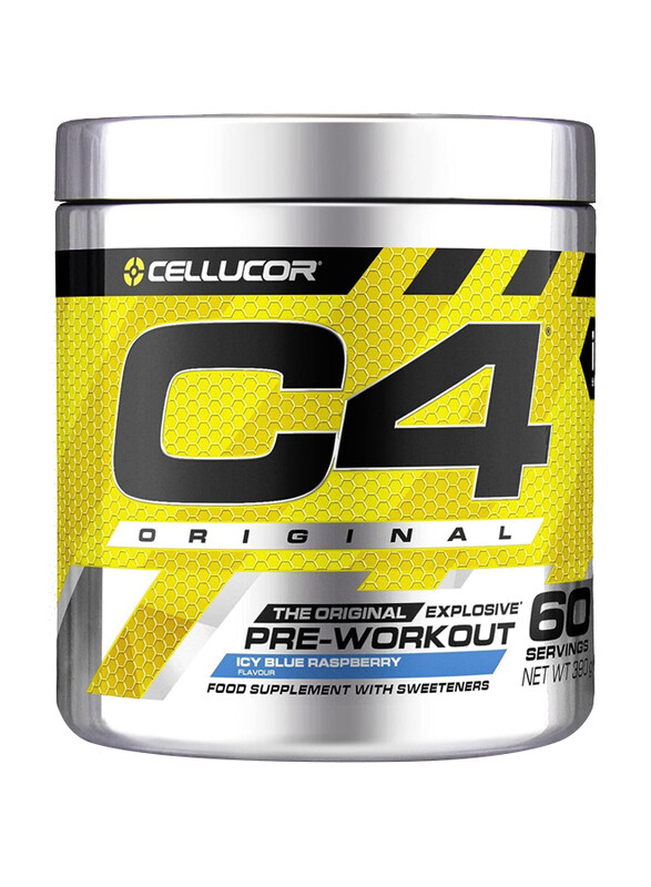 

Cellucor C4 Original Beta Alanine Sports Nutrition Bulk Pre Workout Powder, 60 Servings, 390gm, ICY Blue Razz