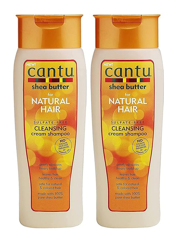 Cantu Sulfate-Free Cleansing Cream Shampoo for All Hair Types, 2 Piece