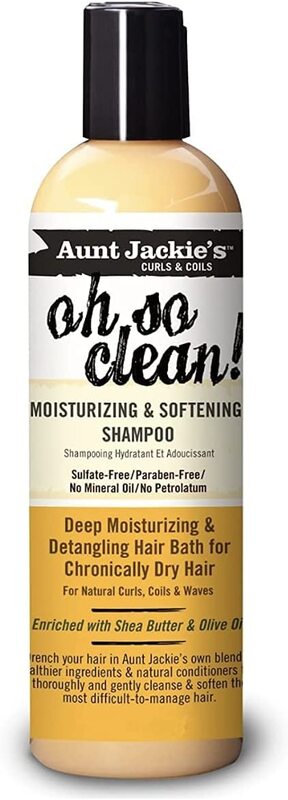 Aunt Jackie's Oh So Clean! Moisturising & Softening Shampoo for Curly Hair, 6oz