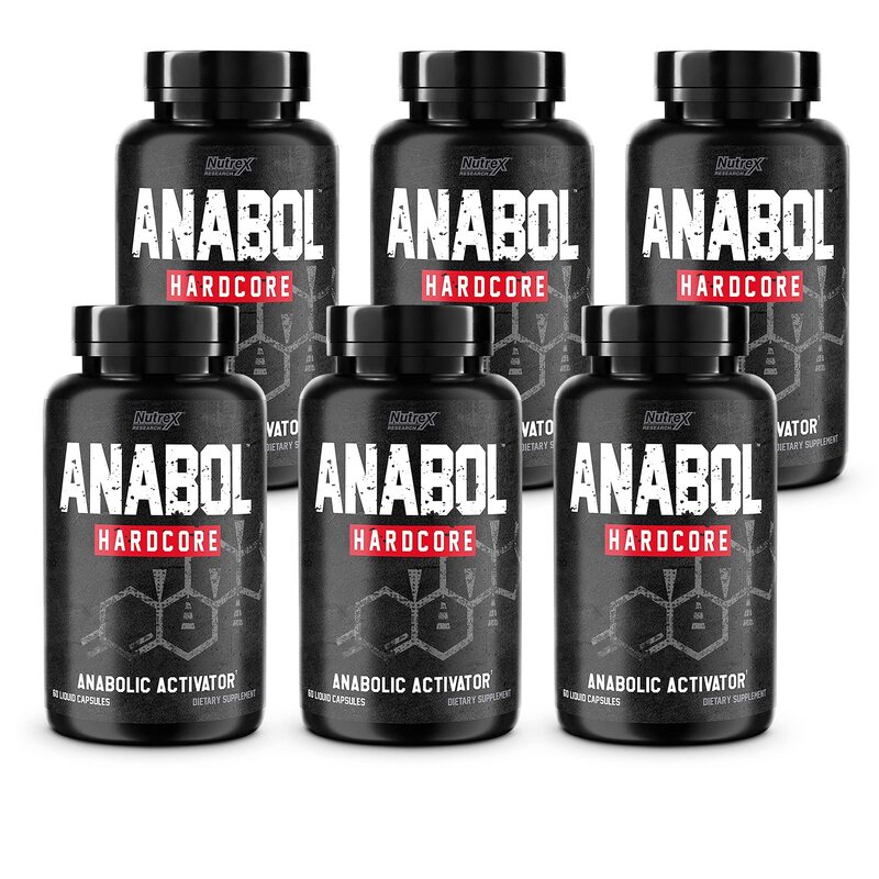 Nutrex Anabol Hardcore Dietary Supplement, Pack of 6, 60 Capsules