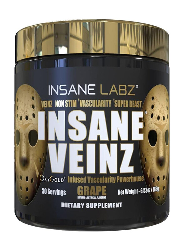 

Insane Labz Insane Veinz Gold, 30 Servings, Grape