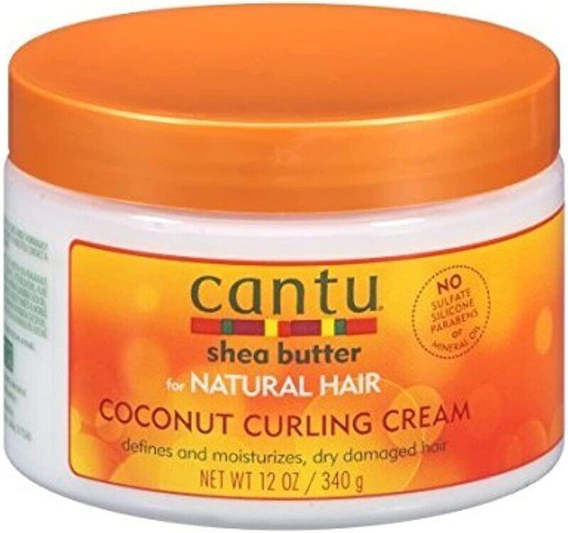 

Cantu Shea Butter Coconut Curling Cream for Curly Hair, 2 x 340 gm