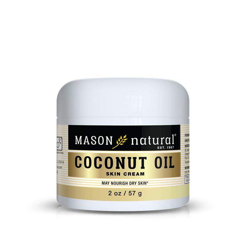 

Mason Natural Body Moisturizer Coconut Oil Skin Cream, 2Oz