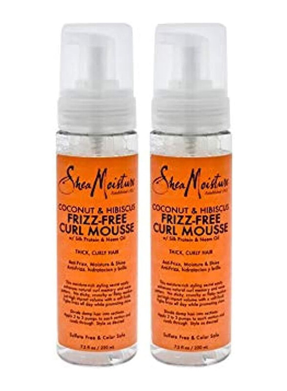 

Shea Moisture Coconut & Hibiscus Frizz-Free Curl Mousse, 2 x 222ml