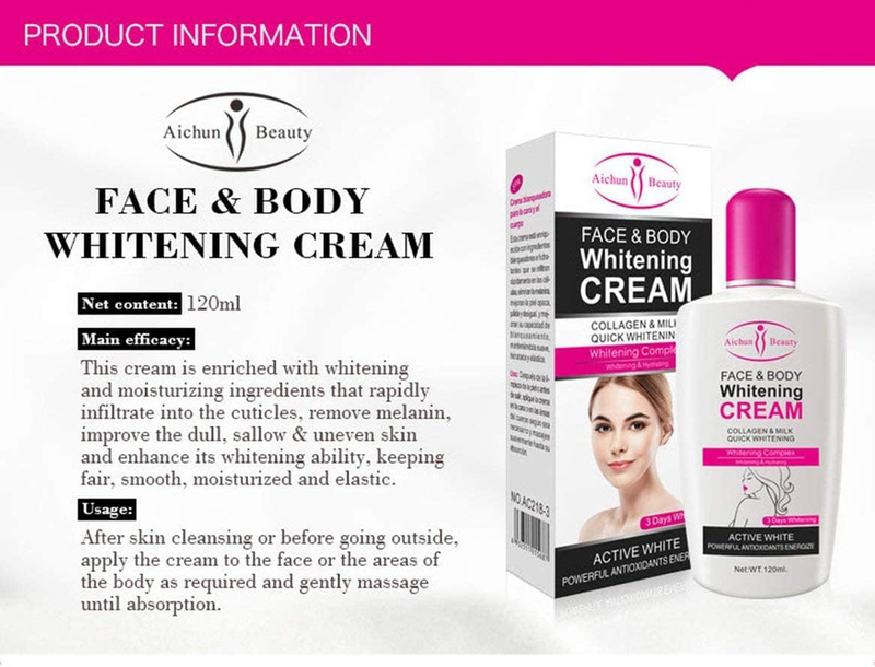 Aichun Beauty Body Face Whitening Cream, 120ml