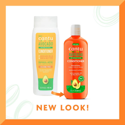 Cantu Avocado Hydrating Silicone-Free Conditioner with Pure Shea Butter, 2 x 400ml